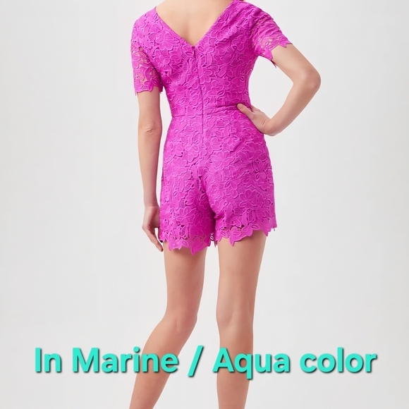 Trina Turk Faraglioni Romper Marine / Aqua NWOT - Picture 7 of 15